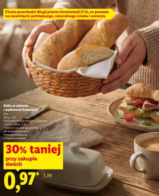 Bułka na zakwasie z wydłużonej fermentacji promocja w Lidl