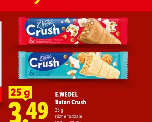 Baton E.Wedel Crush White Chocolate & Coconut promocja w Lidl
