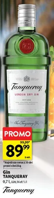 Gin Tanqueray London Dry promocja w Intermarche