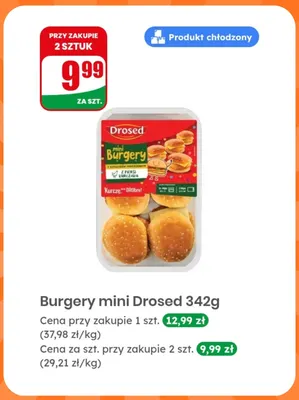 Burgery mini Drosed promocja w Dino
