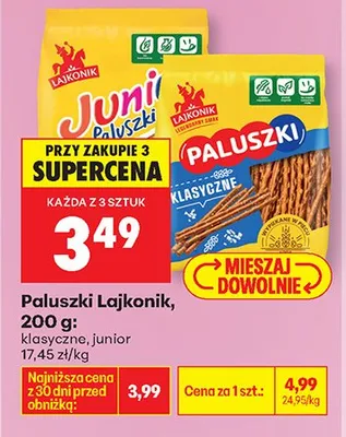 Paluszki klasyczne 200g promocja w Biedronka