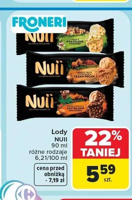 Lody Nuii promocja w Carrefour