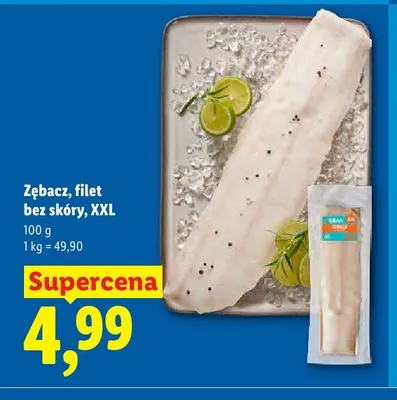 Zębacz filet bez skóry XXL promocja w Lidl