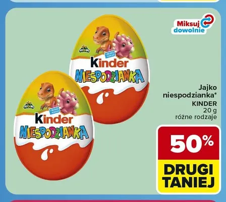 Jajko niespodzianka Kinder promocja w Carrefour Express