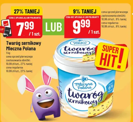Twaróg sernikowy  promocja w POLOmarket