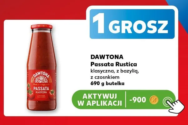 Passata Rustica z bazylią DAWTONA promocja w Kaufland