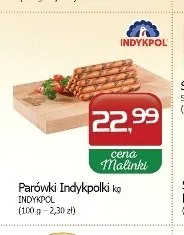 Parówki Indykpolki Indykpol promocja w MALINKA