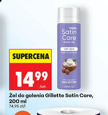 Żel do golenia Gillette Satin Care promocja w Biedronka