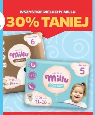 Pieluchy Millu promocja w Netto