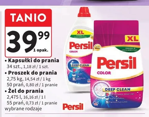 Żel do prania Persil Color 55 prań promocja w Intermarche