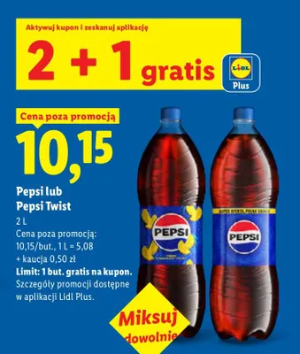 Napój gazowany Pepsi Twist promocja w Lidl
