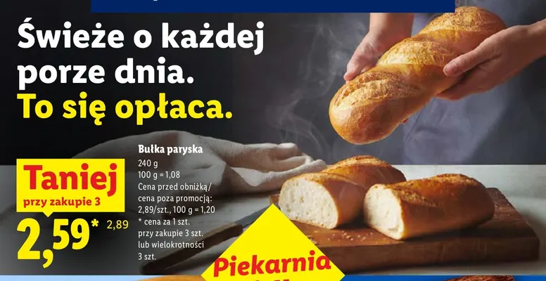 Bułka paryska promocja w Lidl