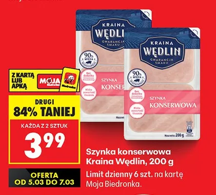 Szynka konserwowa promocja w Biedronka