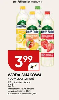 Woda smakowa Żywiec Zdrój truskawka promocja w Chata Polska