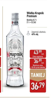 Wódka Krupnik Premium promocja w Aldi