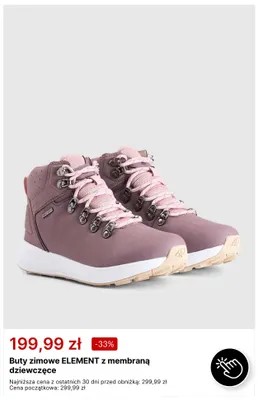 Buty zimowe Element z membraną dziewczęce 4F promocja w 4F