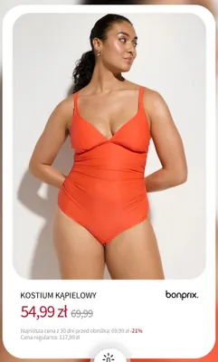 Kostium kąpielowy Bonprix promocja w bonprix