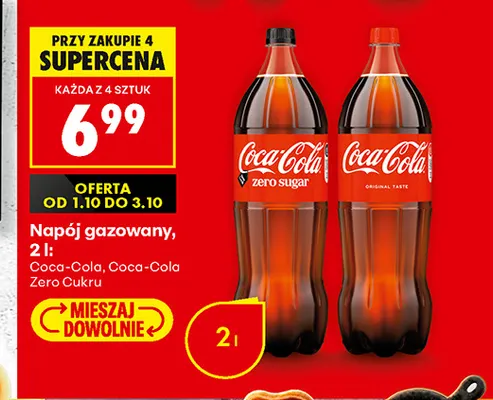 Napój gazowany Coca-Cola Zero Cukru promocja w Biedronka