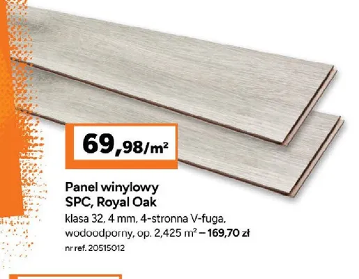 Panel winylowy SPC Royal Oak promocja w Bricoman