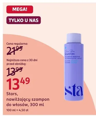 Nawilżający szampon do włosów promocja w Rossmann
