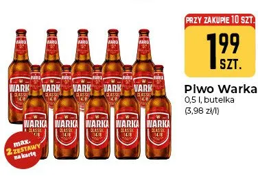 Piwo Warka JP promocja w Społem Częstochowa