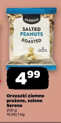 Orzeszki ziemne prażone solone Sereno promocja w Netto