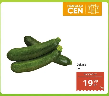 Cukinia luz promocja w Biedronka
