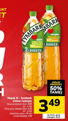Napój Jabłko Gruszka Tymbark promocja w Hitpol
