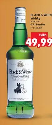Whisky Black & White promocja w Kaufland