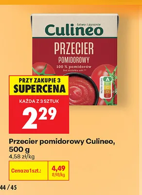 Przecier pomidorowy Culineo promocja w Biedronka