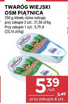 Twaróg wiejski osm piątnica różne rodzaje promocja w Stokrotka