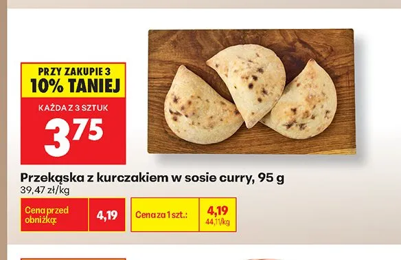 Przekąska z kurczakiem w sosie curry promocja w Biedronka