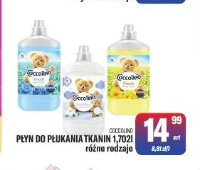 Płyn do płukania tkanin Coccolino promocja w Tomi Markt