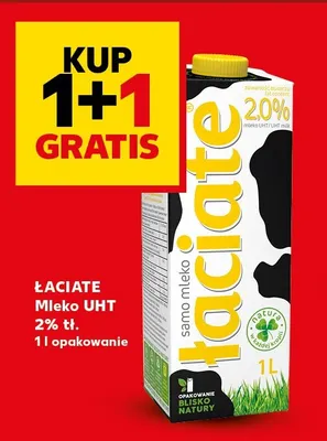 Mleko UHT Łaciate 2% promocja w Kaufland
