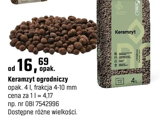 Keramzyt ogrodniczy promocja w OBI