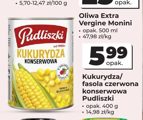 Kukurydza konserwowa Pudliszki promocja w Odido
