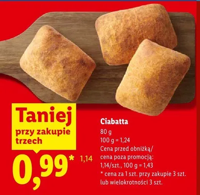Ciabatta promocja w Lidl