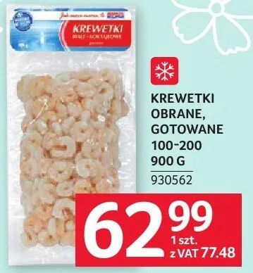 Krewetki obrane gotowane Armtaj 100-200 900 g promocja w Selgros