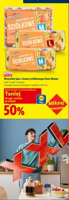 Jaja z chowu ściółkowego Złota Nioska promocja w Lidl