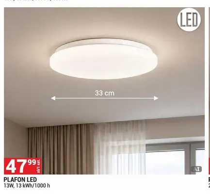 Plafon LED promocja w Merkury Market