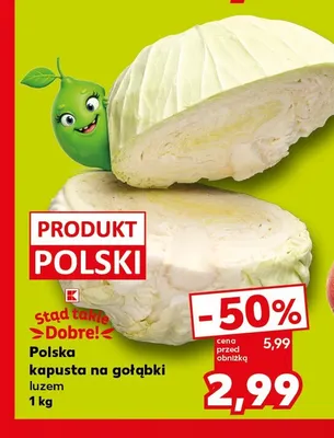 Polska kapusta na gołąbki Stąd Takie Dobre! promocja w Kaufland