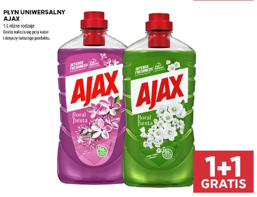 Płyn uniwersalny Ajax promocja w Stokrotka