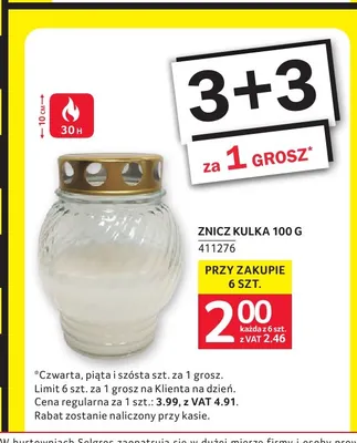 Znicz kulka promocja w Selgros