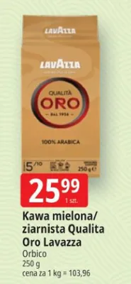 Kawa mielona/ziarnista Qualita Oro promocja w Leclerc