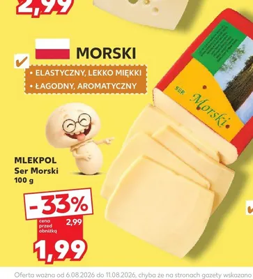 Ser Morski Mlekpol promocja w Kaufland