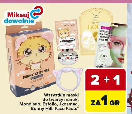 Maski do twarzy Mond'sub promocja w Carrefour