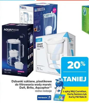 Dzbanek filtrujący do wody Dafi promocja w Carrefour
