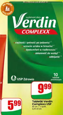 Tabletki Verdin Complexx USP promocja w Dino