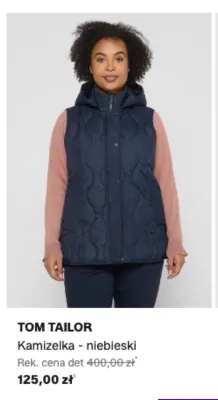 Kamizelka TOM TAILOR niebieski promocja w Lounge by Zalando