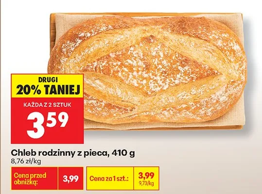 Chleb rodzinny z pieca promocja w Biedronka